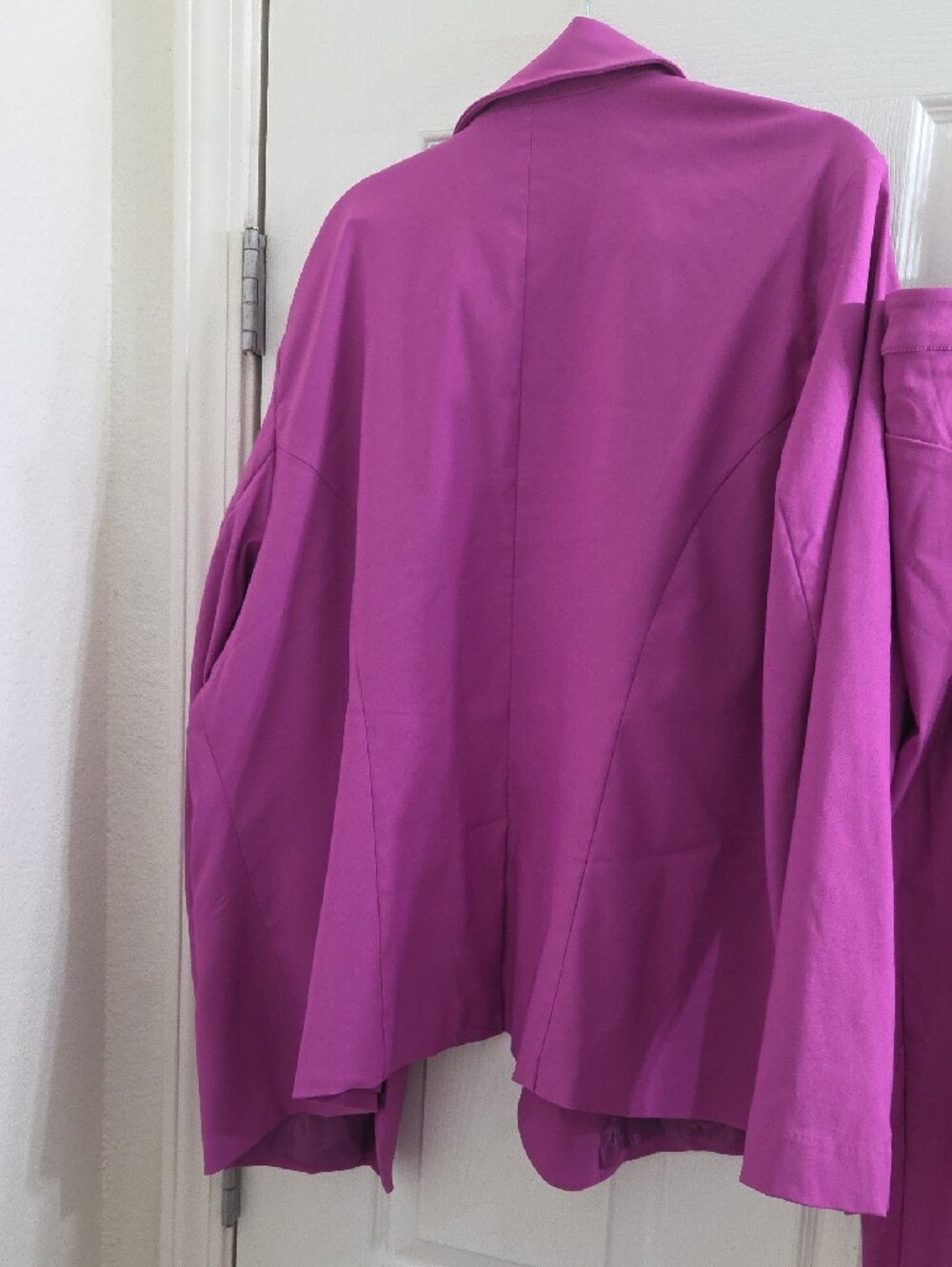 Vivid Violet Women's Blazer and Pants Suit - Picture 5 of 8